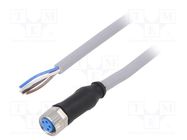 Connection lead; M8; PIN: 4; straight; 10m; plug; 60VAC; 4A; Y; IP67 SICK