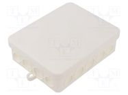 Enclosure: junction box; X: 100mm; Y: 125mm; Z: 40mm; polyetylene OBO BETTERMANN