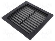 Filter; Cutout: 177x177mm; D: 34mm; IP54; Mounting: push-in; black WEIDMÜLLER