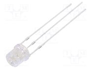 LED; 5mm; green/yellow; 140°; Front: flat; 2.1÷2.6/2.9÷3.6V; round 