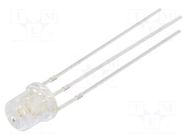 LED; red/blue; 5mm; 140°; Front: flat; 2.1÷2.6/2.9÷3.6VDC; -30÷85°C OPTOSUPPLY