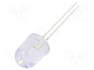 LED; 10mm; orange; blinking; 12000÷14400mcd; 30°; 3÷5V; 20mA 