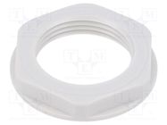 Nut; PG16; polystyrene; 30mm; light grey; -20÷70°C; Thread: PG LAPP