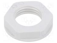 Nut; PG7; polystyrene; 19mm; light grey; -20÷70°C; Thread: PG LAPP