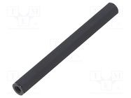 Screwed spacer sleeve; hexagonal; polyamide; M3; L: 60mm; black DREMEC