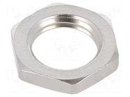 Nut; M10; brass; 17mm; Thread: metric; Pitch: 1; Plating: nickel LAPP