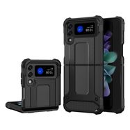 Hybrid Armor Case Tough Rugged Cover for Samsung Galaxy Z Flip 3 black, Hurtel