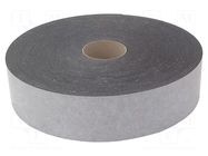 Tape: sealing; W: 80mm; L: 30m; Thk: 3mm; grey; caoutchouc hot-melt INTRA