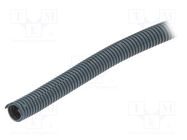 Protective tube; Size: 12; polyamide; grey; -40÷120°C; incised HUMMEL