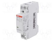 Contactor: 2-pole installation; 16A; 12VAC,12VDC; NC + NO ABB