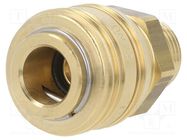 Quick connection coupling; 0÷35bar; brass; 41mm; 1000l/min PNEUMAT