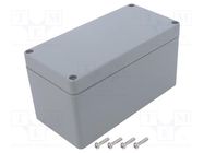 Enclosure: multipurpose; X: 80mm; Y: 160mm; Z: 85mm; ABS; light grey GAINTA