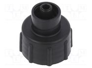 Cap for dispensing bottle; black; Mounting: Luer Lock FISNAR