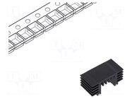 Heatsink: extruded; TO252,TO263; black; L: 12.7mm; W: 25.9mm; 4K/W OHMITE