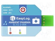 Data logger; temperature,humidity; ±0.3°C; ±2%; Temp: -30÷70°C LASCAR