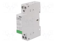 Contactor: 2-pole installation; 32A; 24VAC; NO x2; IKA ISKRA