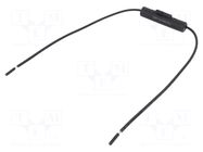 Fuse holder; 6.3x32mm; THT; Imax: 15A; Urated: 500V; Leads: cables LITTELFUSE