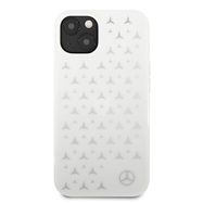 Mercedes Silver Stars Pattern Case for iPhone 13 mini - White, Mercedes