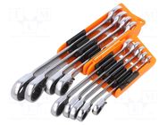 Wrench-set; combination spanner,with ratchet; 9pcs. BETA