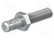 Connector: 6mm banana; plug; Connection: M6,screw; 35mm; Medical STÄUBLI