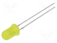 LED; 5mm; yellow; blinking; 1120÷1560mcd; 60°; 3÷5VDC; 20mA; 1.8Hz OPTOSUPPLY