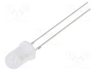 LED; 5mm; white cold; blinking; 2180÷3000mcd; 60°; 3÷5V; 20mA; 1.8Hz 