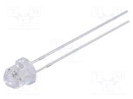 LED; 4.85mm; red; blinking; 500÷750mcd; 3÷5V; 20mA; Front: Diamond 