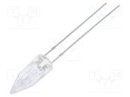 LED; 5mm; red; candle light effect; 750÷1120mcd; 100°; 2.5÷5V; 20mA OPTOSUPPLY