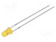 LED; 3mm; orange; blinking; 330÷500mcd; 60°; 3÷5V; 20mA; 1.8Hz 