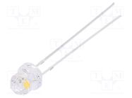 LED; 4.85mm; white warm; blinking; 1120÷1560mcd; 3÷5V; 20mA; 1.8Hz 