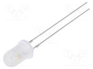 LED; 5mm; white warm; blinking; 1560÷2180mcd; 60°; 3÷5VDC; 20mA OPTOSUPPLY