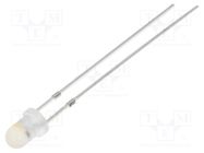 LED; 3mm; white warm; blinking; 1560÷2180mcd; 60°; 3÷5V; 20mA; 1.8Hz 