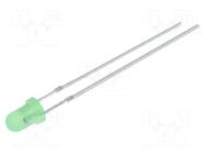 LED; yellow green; 3mm; blinking; 68÷100mcd; 60°; 3÷5VDC; 20mA OPTOSUPPLY