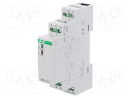 Relay: installation; bistable,impulse,inrush; NO x2; 8A; -25÷50°C F&F