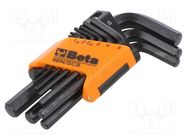 Wrenches set; hex key; short; 9pcs. BETA