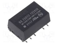 Converter: DC/DC; 0.25W; Uin: 10.8÷13.2V; Uout: 24VDC; Uout2: -12VDC RECOM