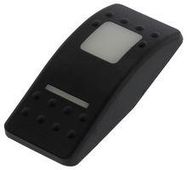 ROCKER SWITCH CAP, RECTANGULAR, BLACK