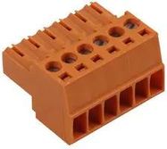 TERMINAL BLOCK, PLUGGABLE, 6POS, 14AWG