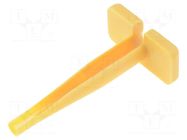 Tool: for removal; 12AWG; yellow; contacts DEUTSCH