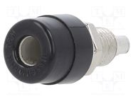 Connector: 4mm banana; socket; 32A; 60VDC; black; screw; -25÷85°C HIRSCHMANN T&M