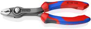 KNIPEX 82 02 150 TwinGrip® front and side gripping pliers with comfort handles grey atramentized 150 mm