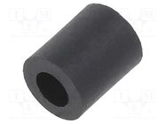 Spacer sleeve; cylindrical; polyamide; L: 6mm; Øout: 5mm; black DREMEC