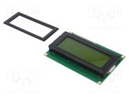 Display: LCD; alphanumeric; 20x4; 42.1x98x29mm; LED; PIN: 16; 5VDC DISPLAY VISIONS