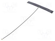 Antenna; GSM,LTE; 2.2dBi,3dBi; linear; Len: 200mm; U.FL MOLEX