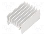 Heatsink: extruded; TO264; natural; L: 16mm; W: 23.4mm; H: 32mm; raw 