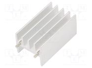 Heatsink: extruded; TO220; natural; L: 16mm; W: 18.3mm; H: 32mm; raw 