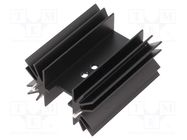 Heatsink: extruded; TO218,TO220,TO247; black; L: 25mm; W: 41.6mm OHMITE