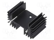 Heatsink: extruded; TO218,TO220,TO247; black; L: 25mm; W: 42mm; R OHMITE