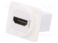 Coupler; HDMI socket,both sides; FT; XLR standard; 19x24mm CLIFF