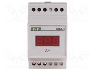 Ammeter; digital,mounting; 0÷150A; True RMS; LED; 3 digit; 45÷55Hz F&F